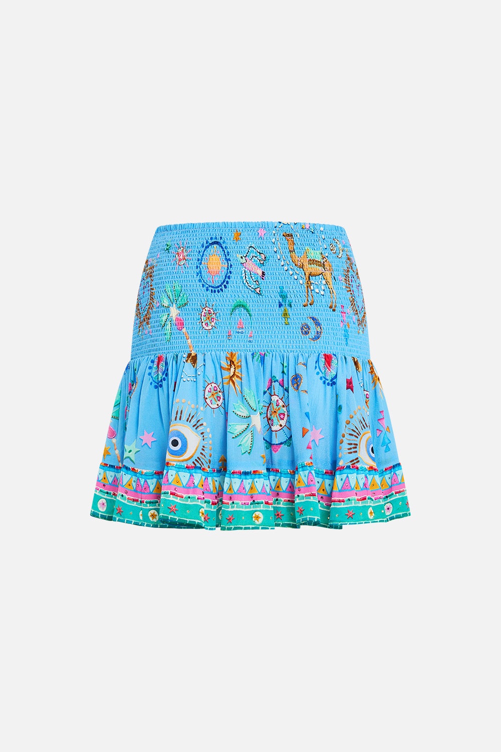 SHORT SHIRRED SKIRT - 7