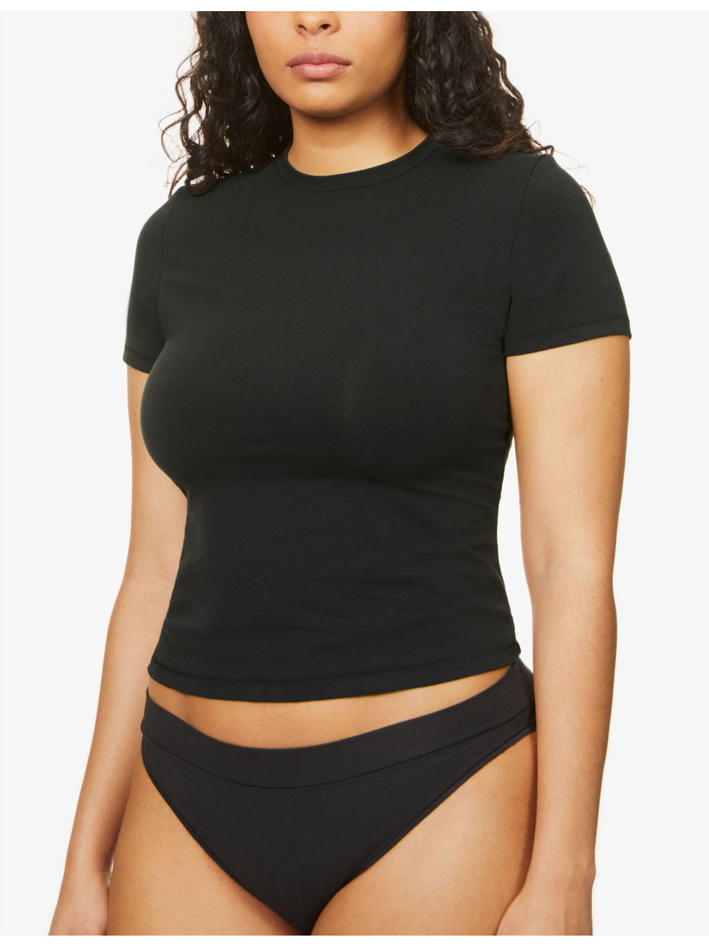 Round-neck cotton-jersey T-shirt - 5