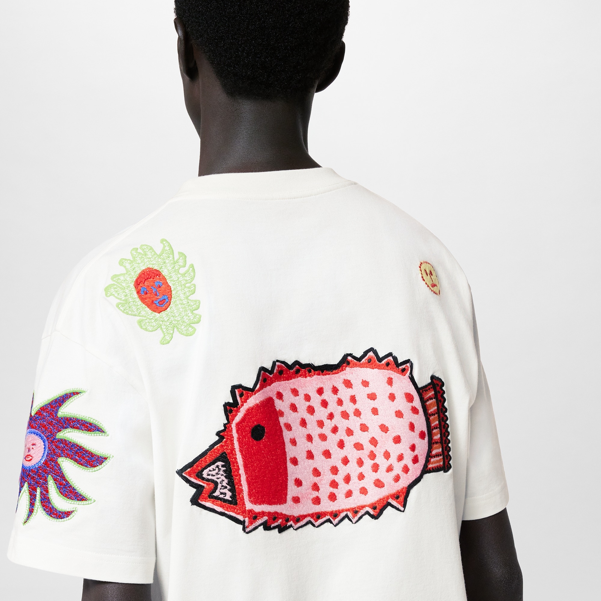 LV x YK Embroidered Faces T-Shirt - 5