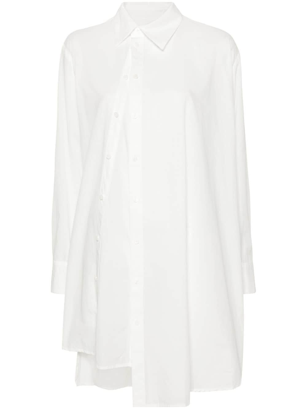 asymmetric voile shirt - 1