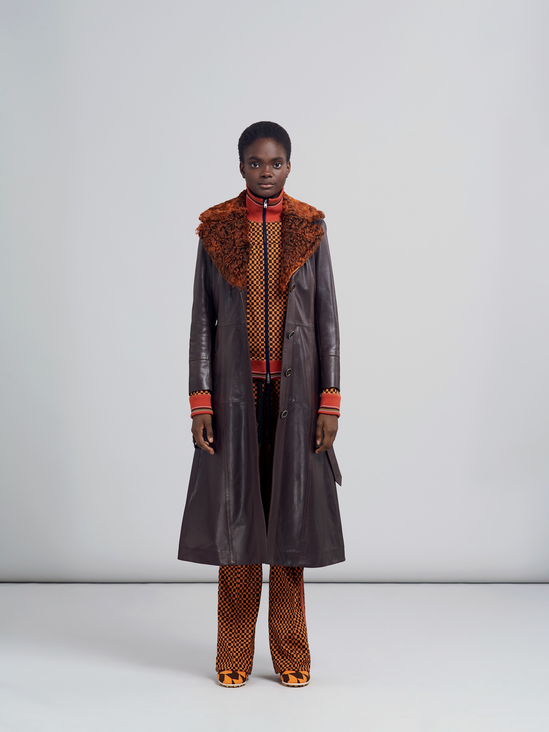 NATURAL NAPPA LEATHER COAT - 2