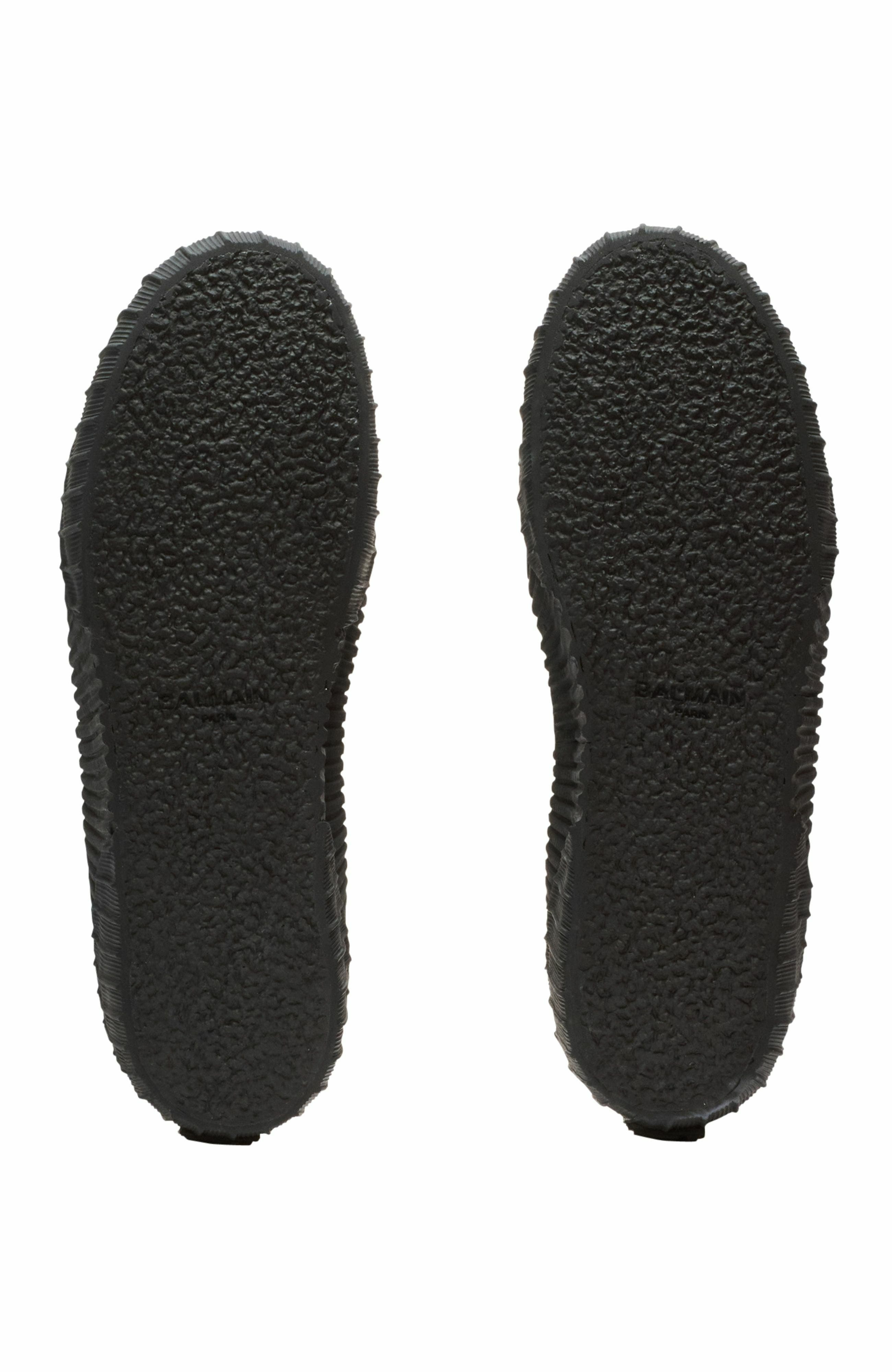 Balmain Riff Low canvas sneakers in Black at Nordstrom - 6
