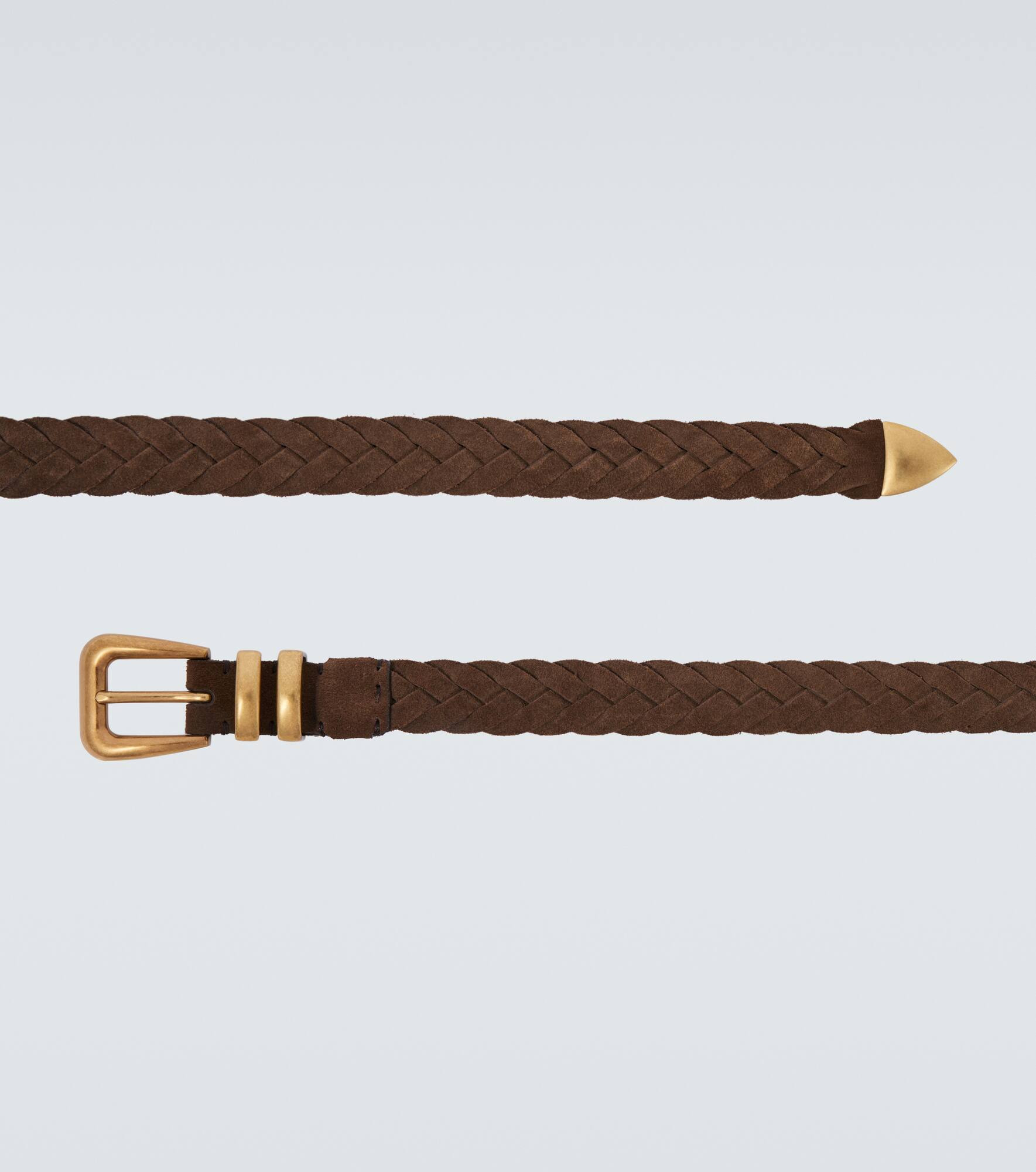 Braided suede belt - 4