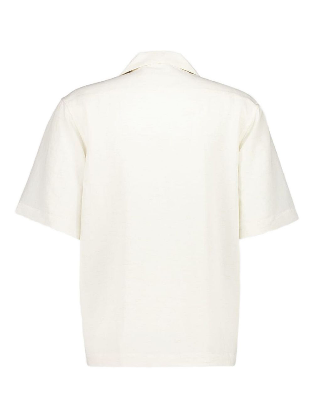 camp-collar embroidered shirt - 2