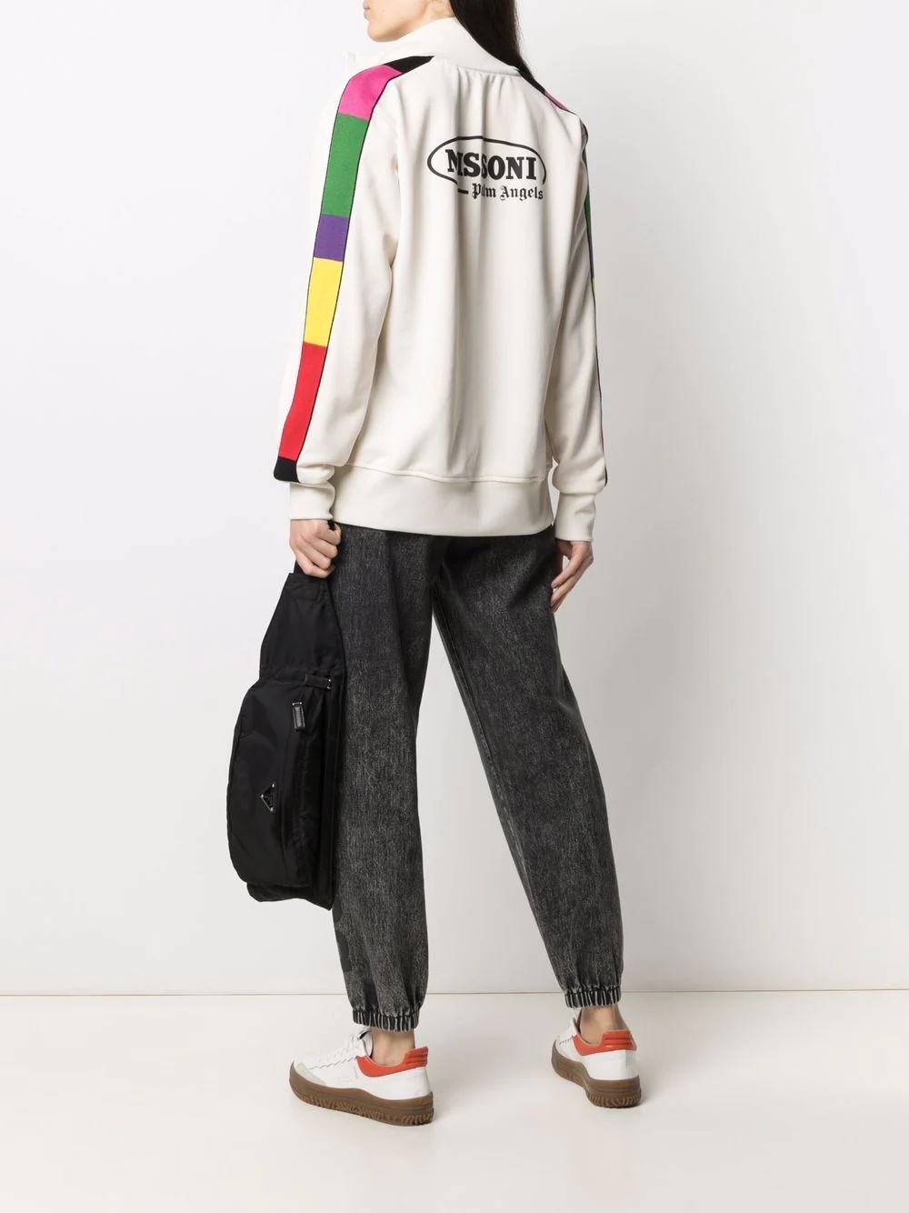 x Missoni Sport logo print contrast trim track jacket - 3