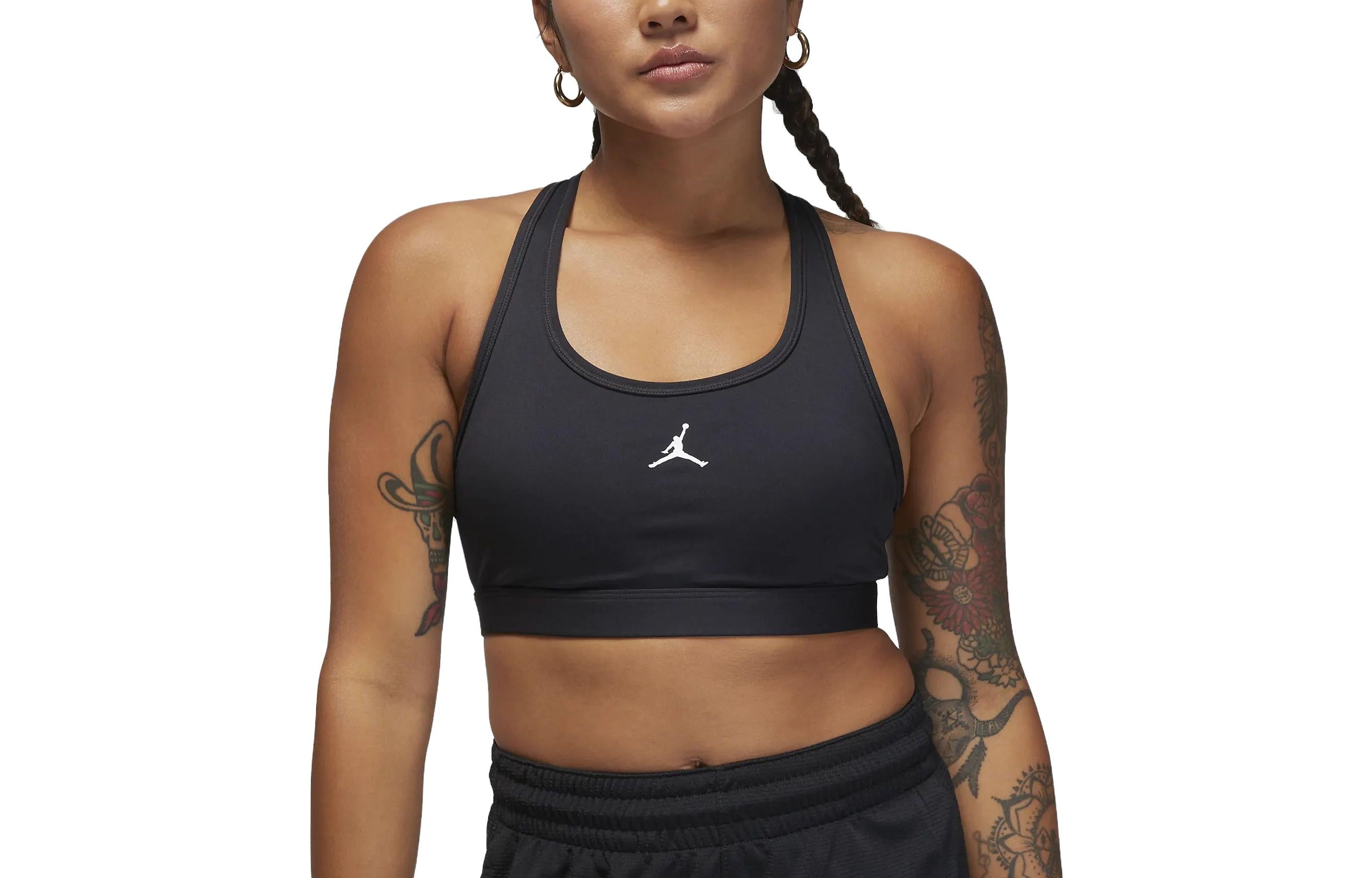 (WMNS) Air Jordan Sport Medium-Support Padded Jumpman Bra 'Black' FB6873-010 - 2