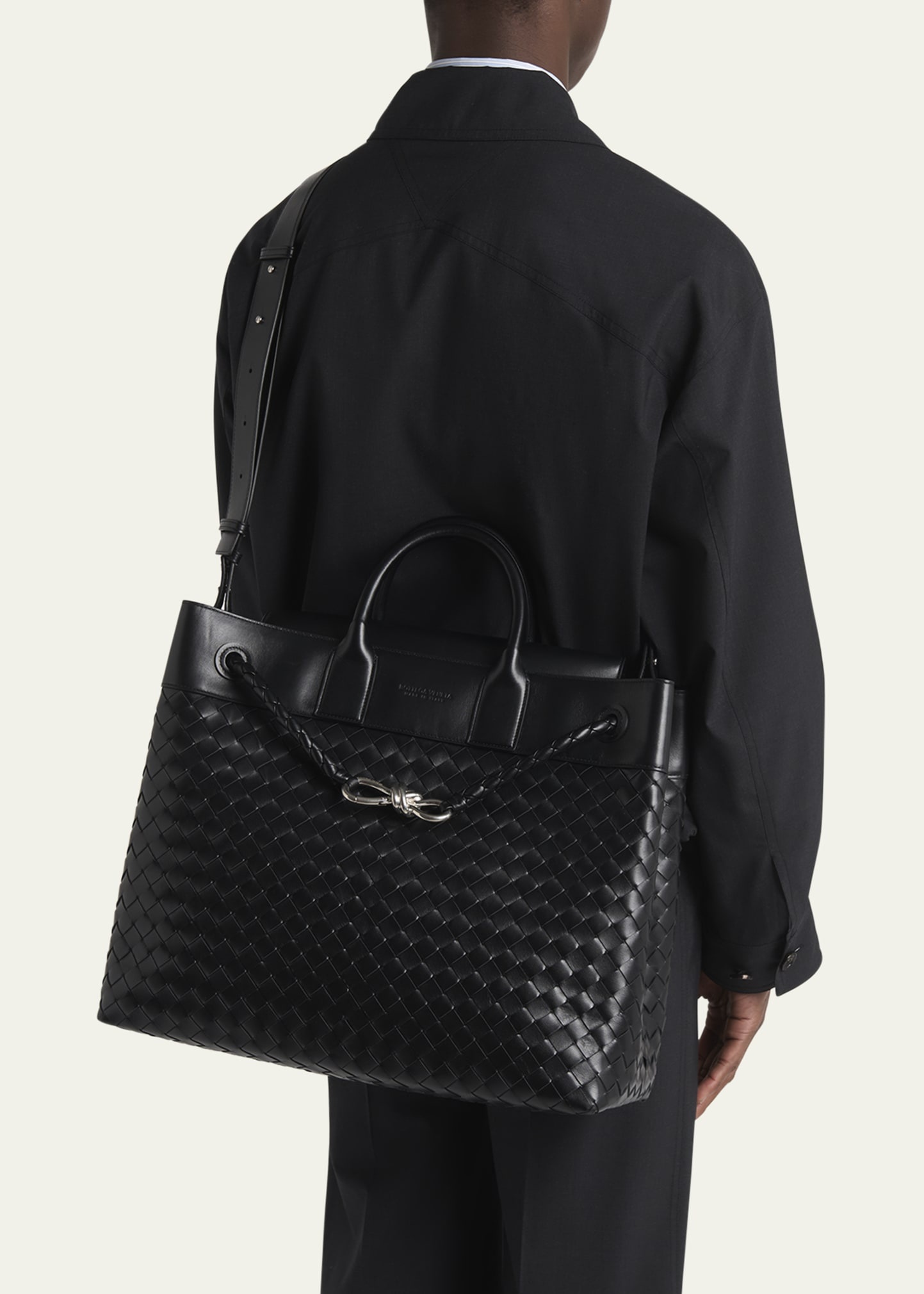 Men's Small Andiamo Voyager Intrecciato Shoulder Bag - 2