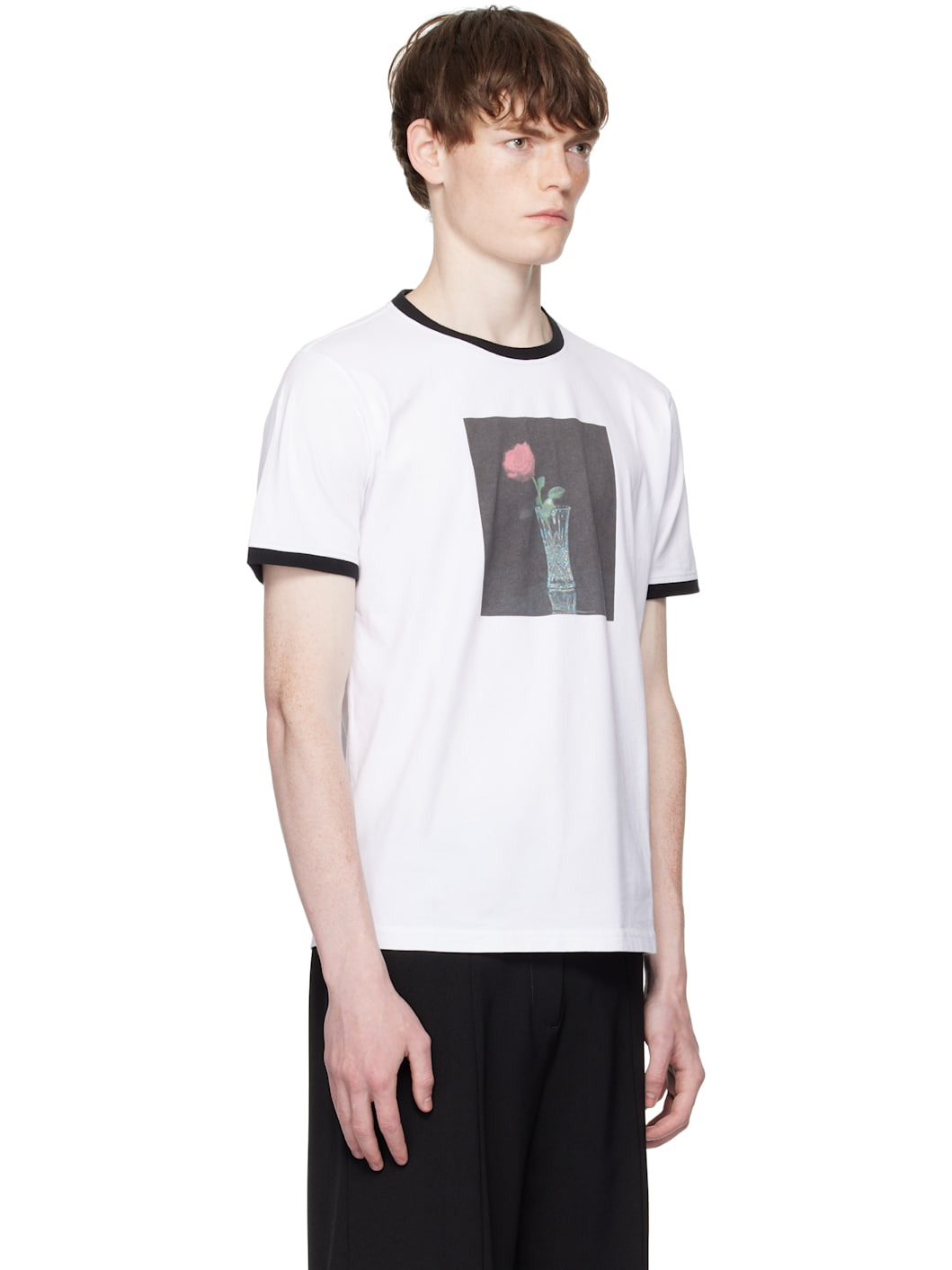 White Rose Print T-shirt - 2