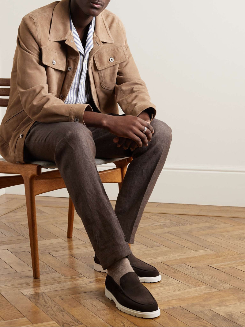 Tod's Gommino Suede Loafers outlook