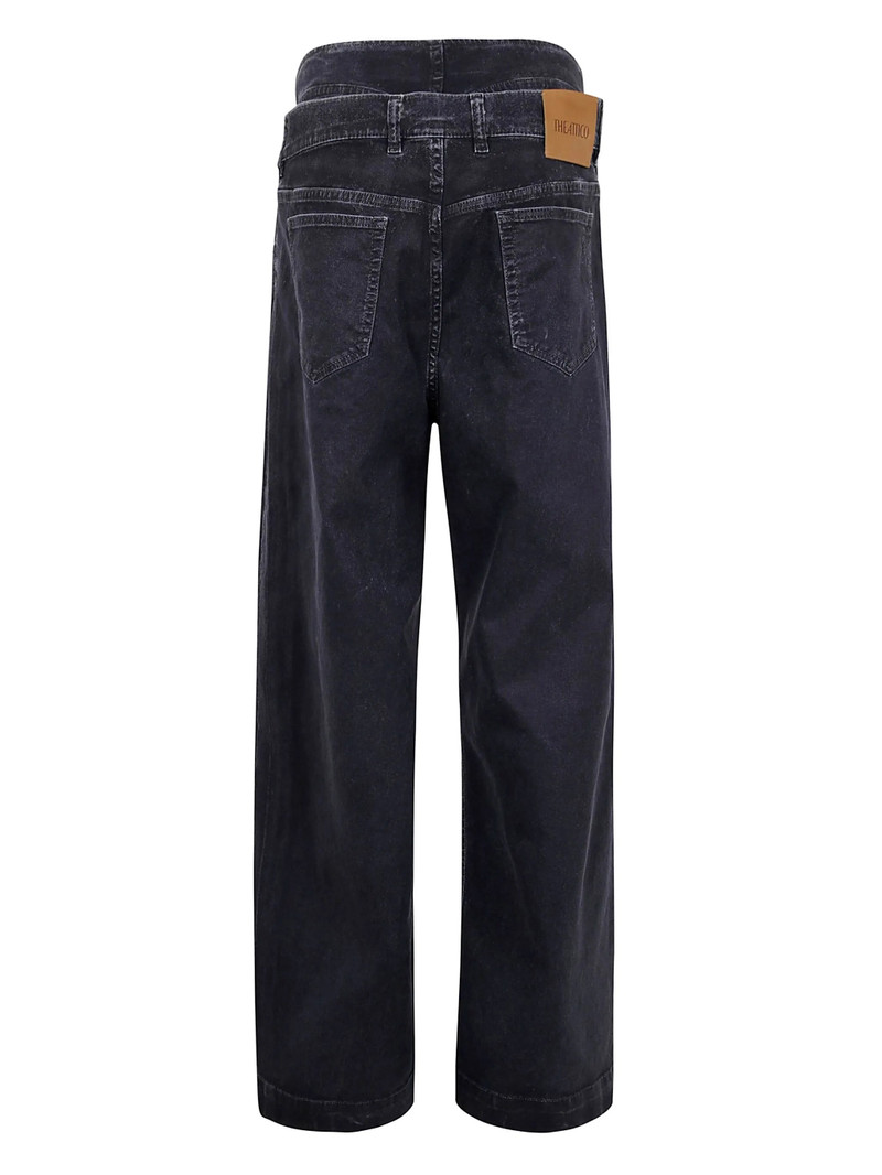 THE ATTICO double-waistband baggy jeans outlook