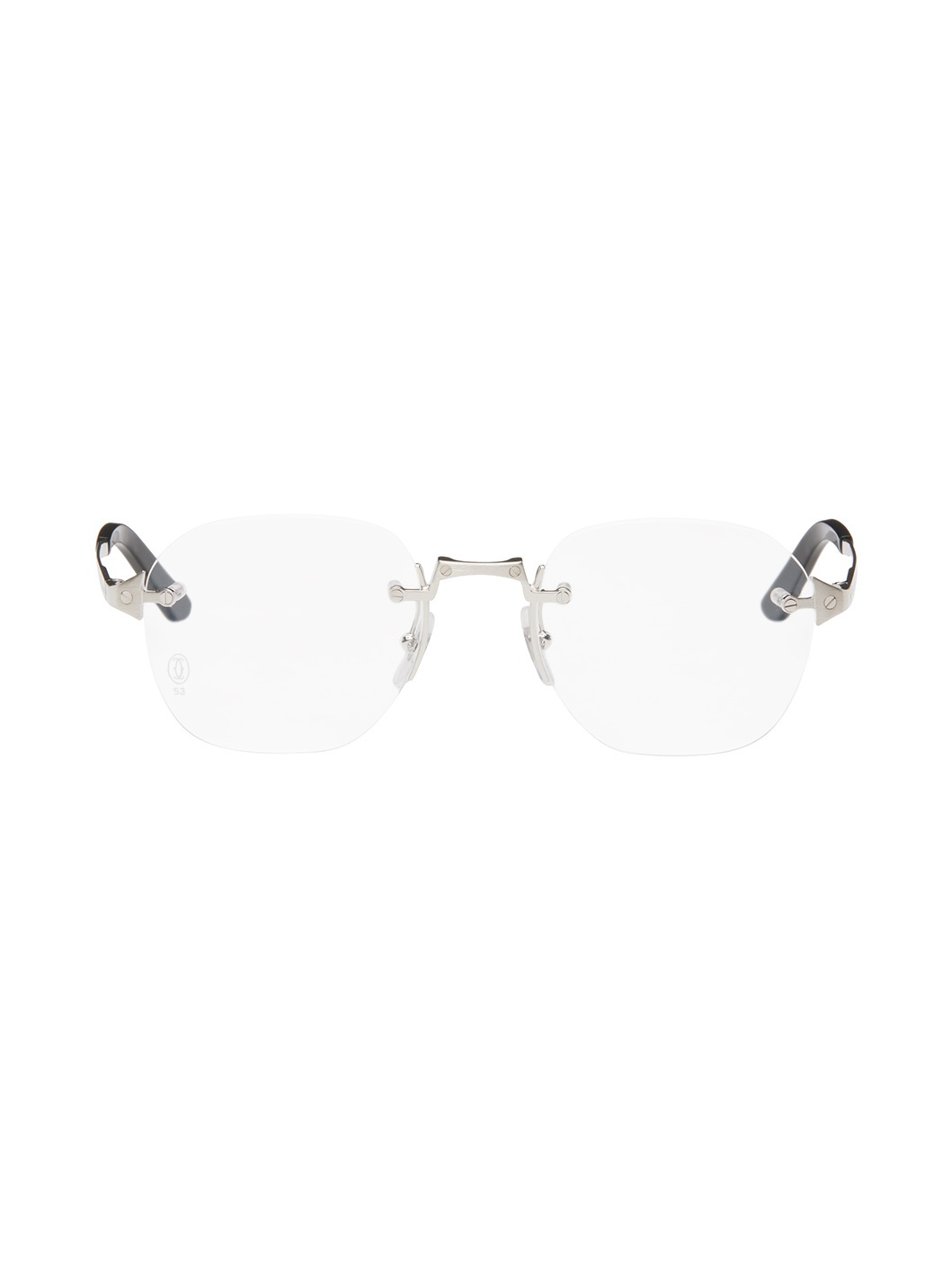 Silver 'Santos de Cartier' Glasses - 1