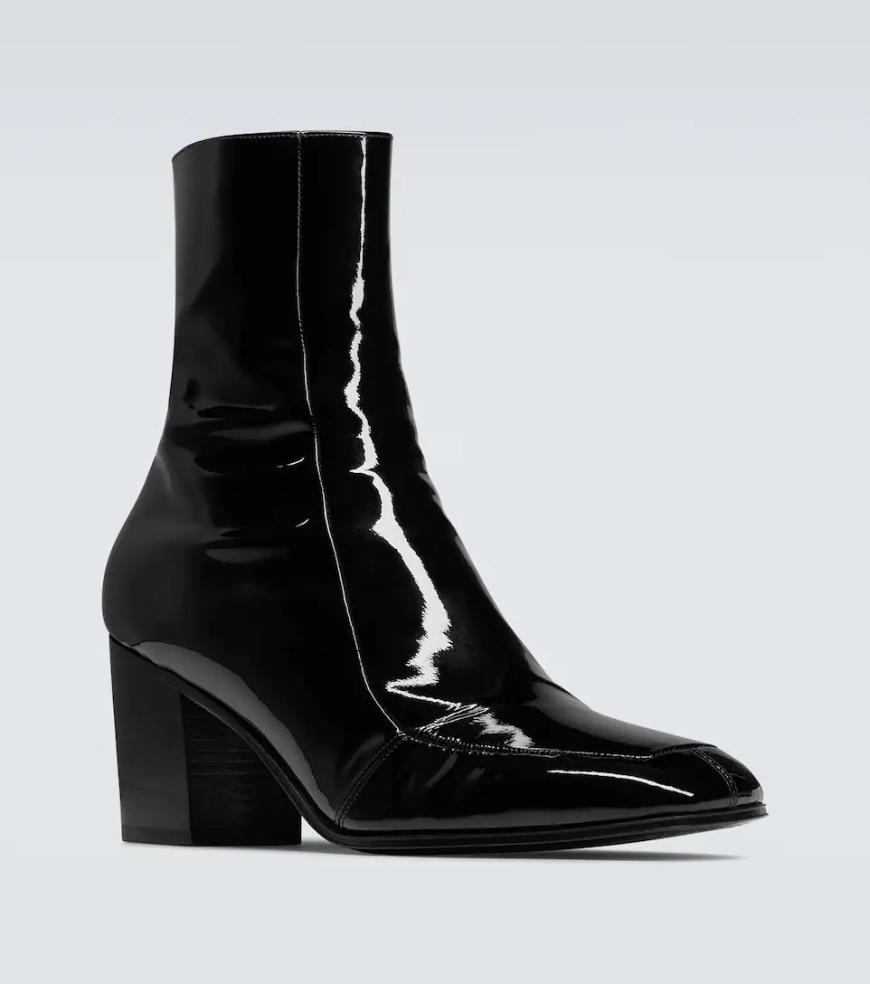 Beau patent leather ankle boots - 4