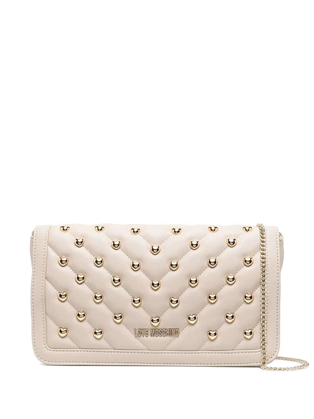 heart-stud shoulder bag - 1