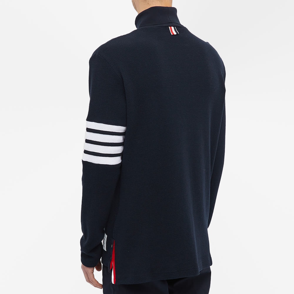 Thom Browne 4 Bar Waffle Roll Neck - 5