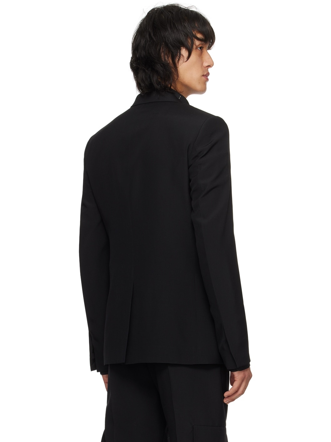Black Slim-Fit Blazer - 4