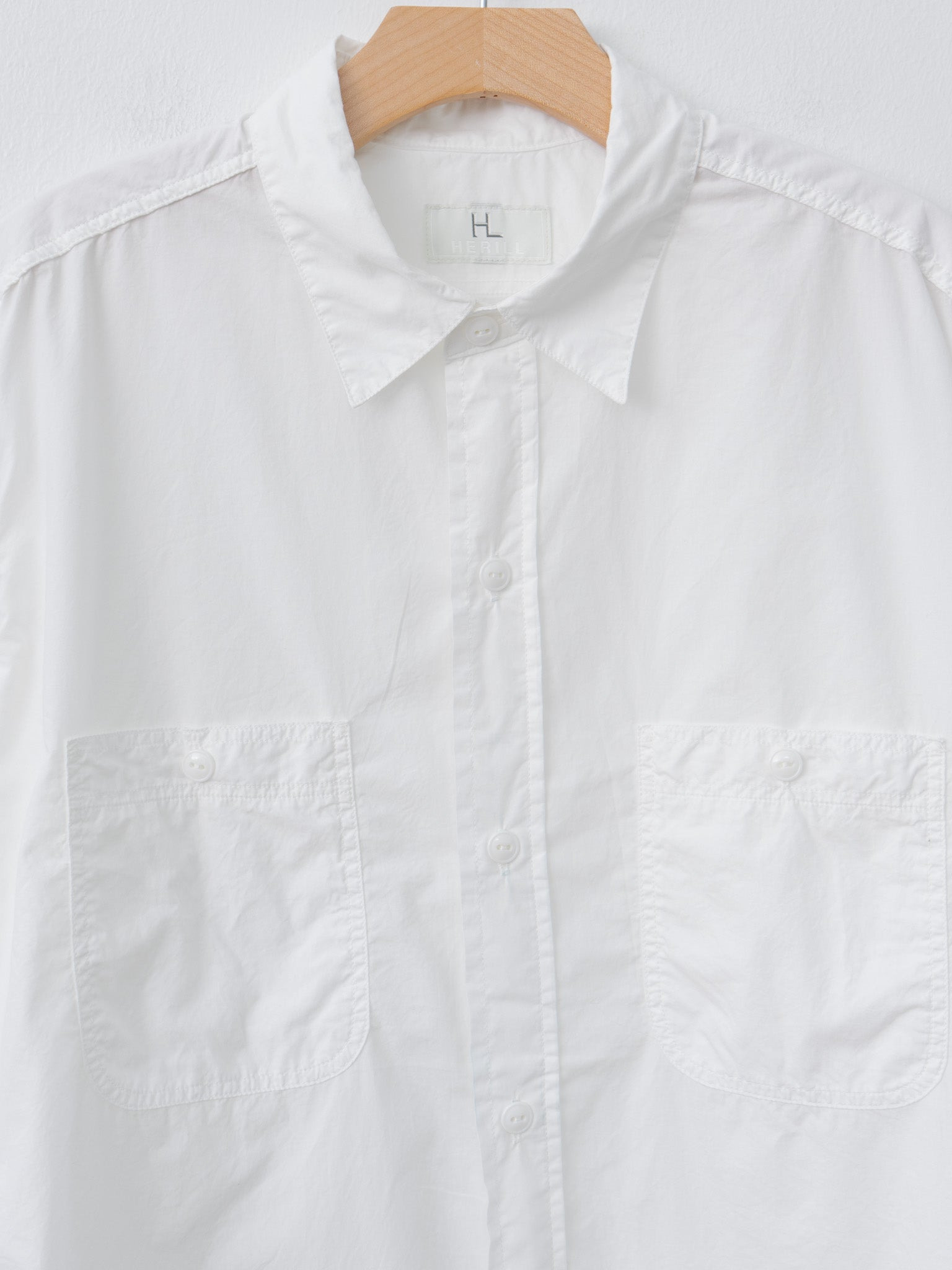 U.S.N Cotton Poplin Shirt - White - 6