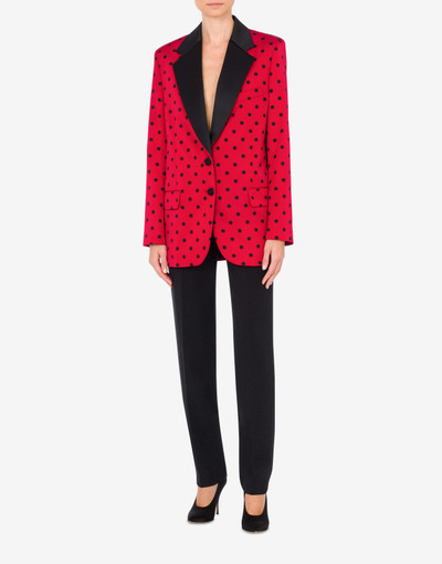 Moschino ALLOVER POLKA DOTS TAFFETA JACKET outlook