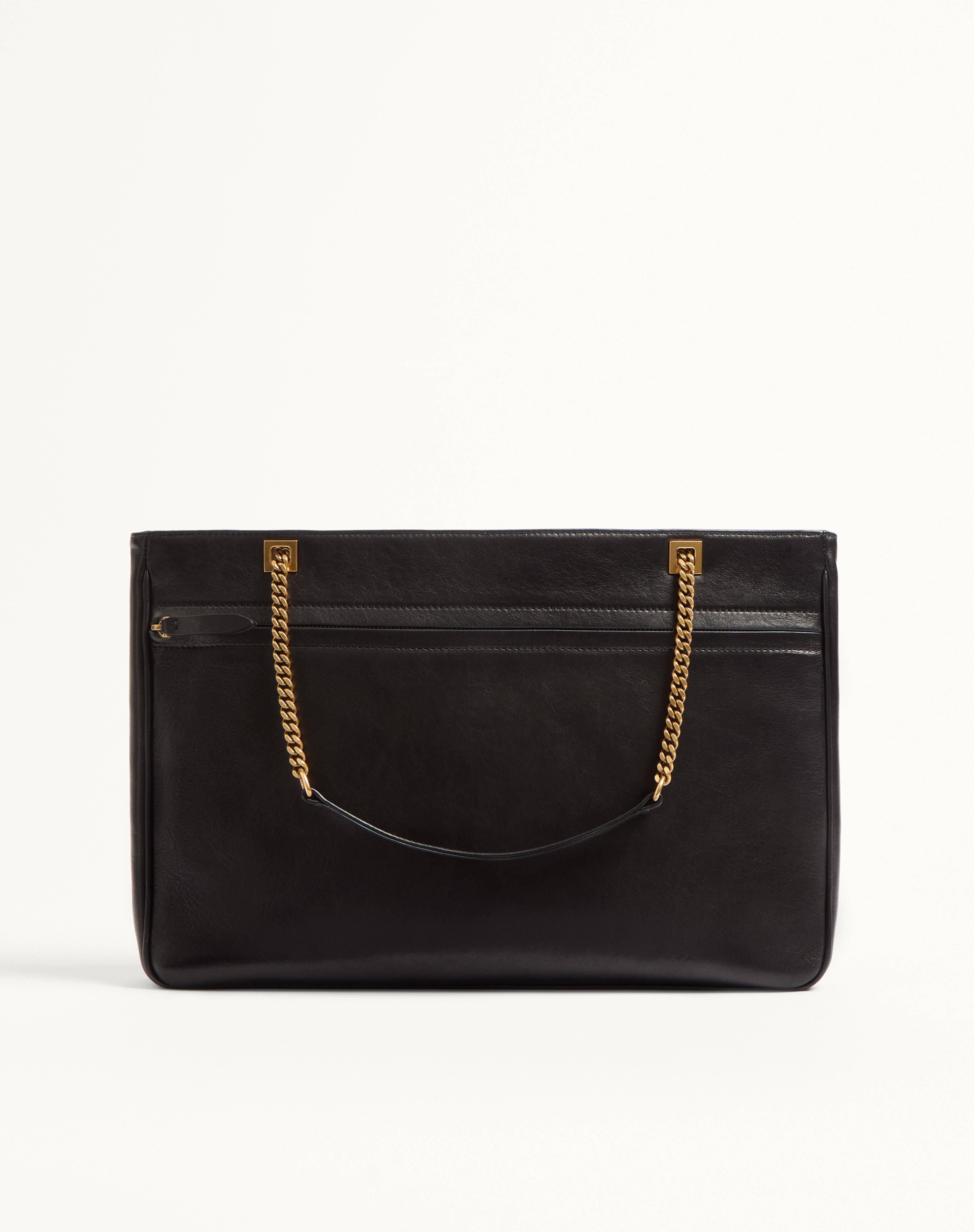 VALENTINO GARAVANI VIVA SUPERSTAR MEDIUM NAPPA LEATHER SHOPPING BAG - 4