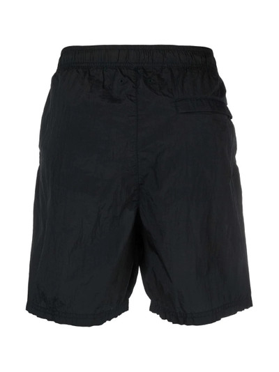 Stone Island logo-patch crinkled swim shorts outlook