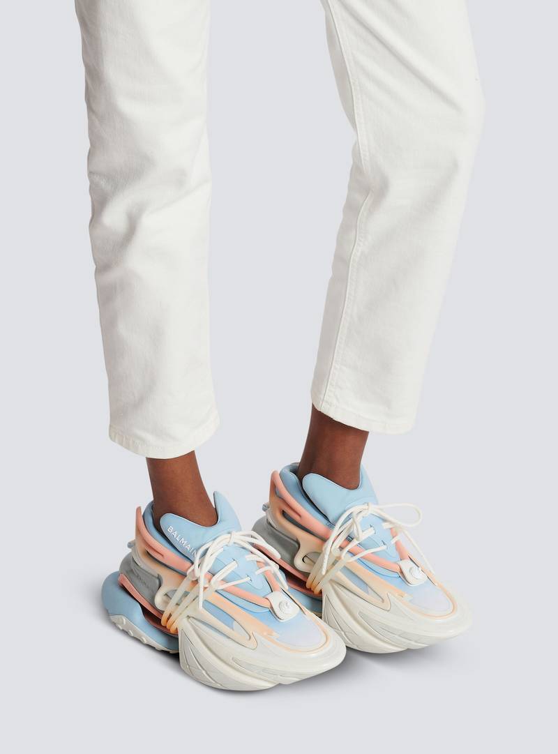 Multicoloured Unicorn trainers in neoprene and leather 9