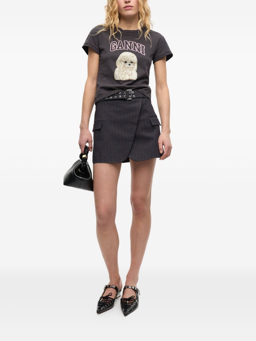 belted mini skirt - 2