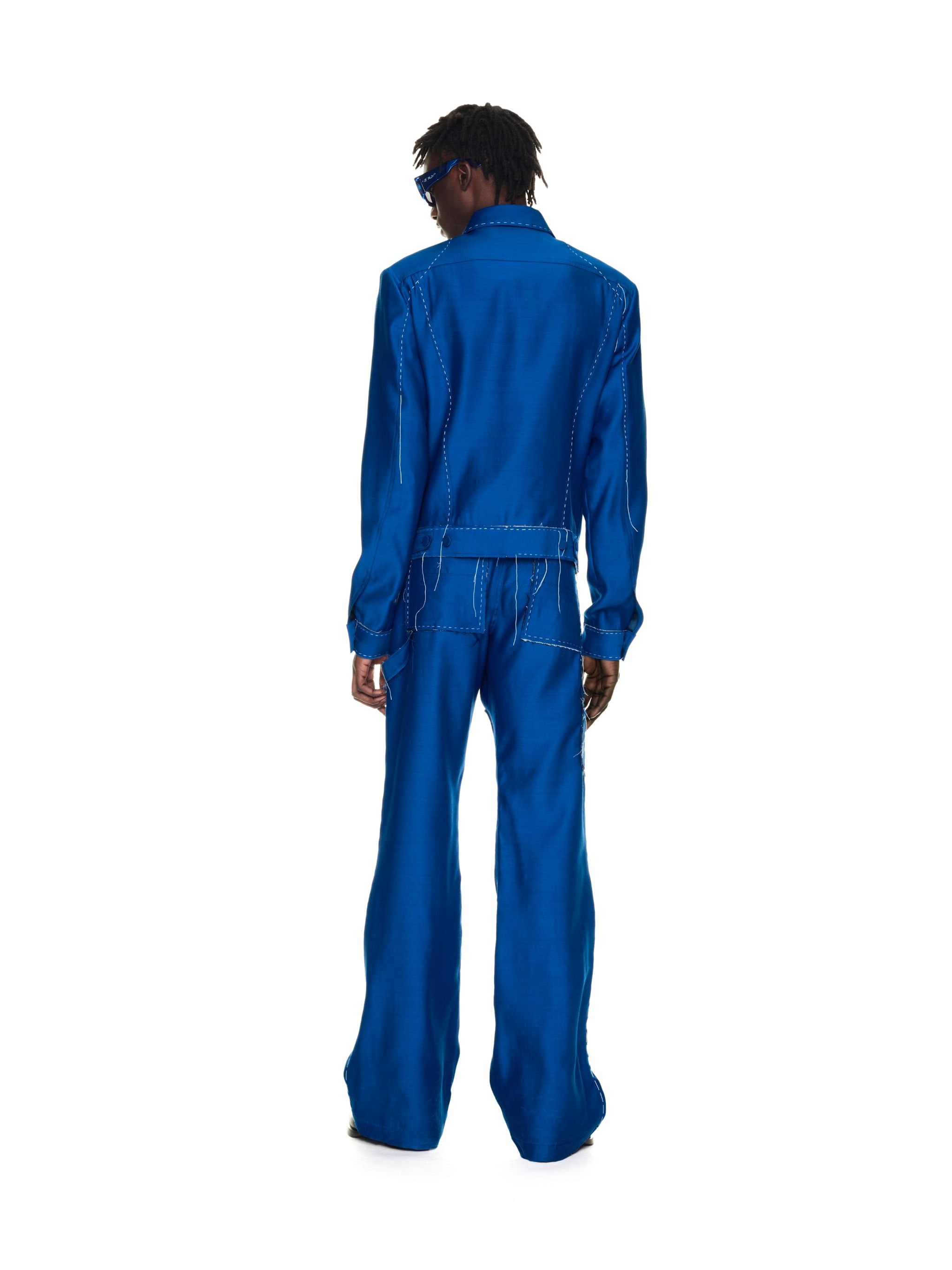 Stitch Relaxed Carpenter Pant Blue No C - 4