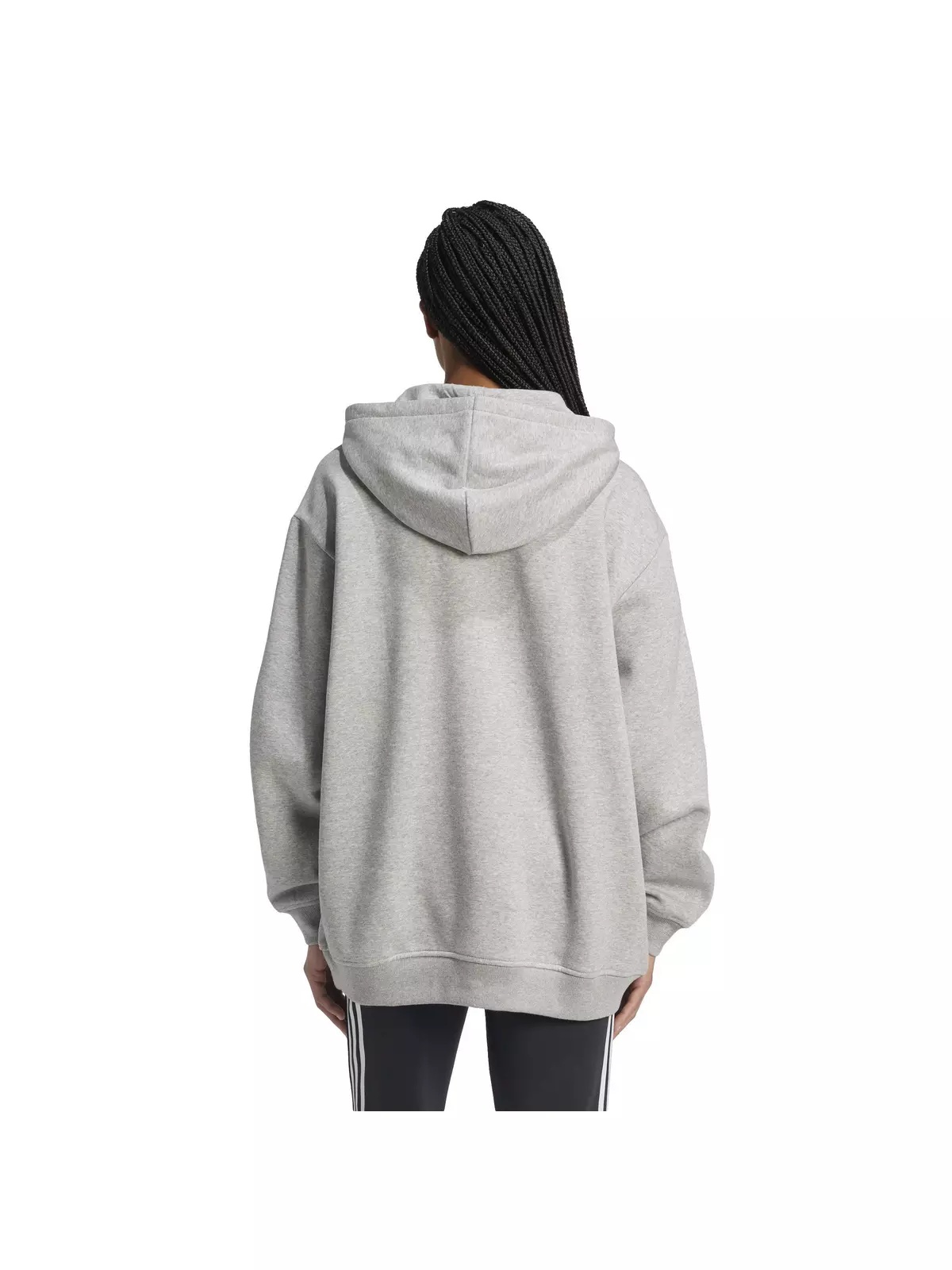 Women's Originals Essentials Oversized Fleece Hoodie - Grey - 2