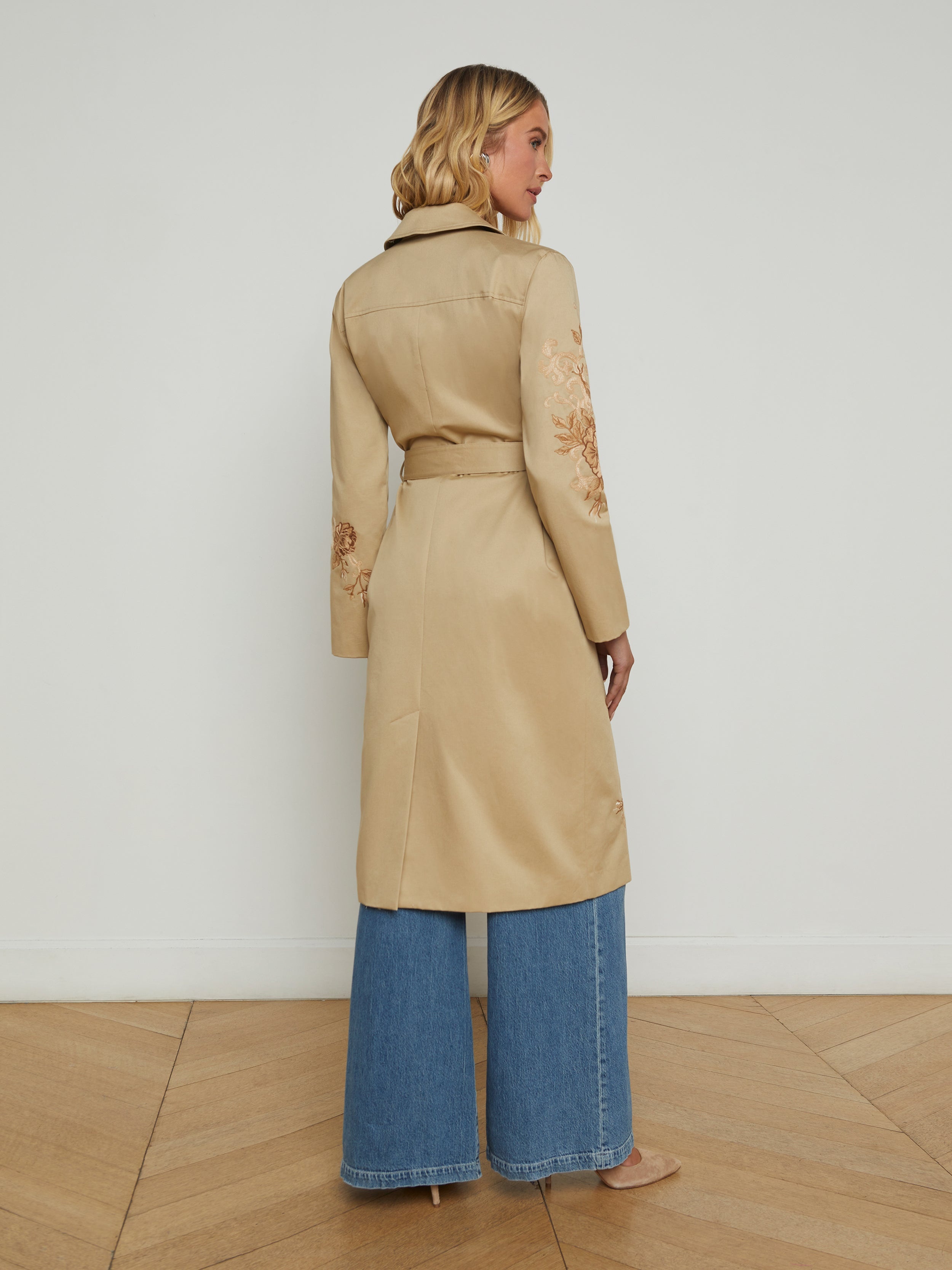 Venus Embroidered Trench Coat - 6