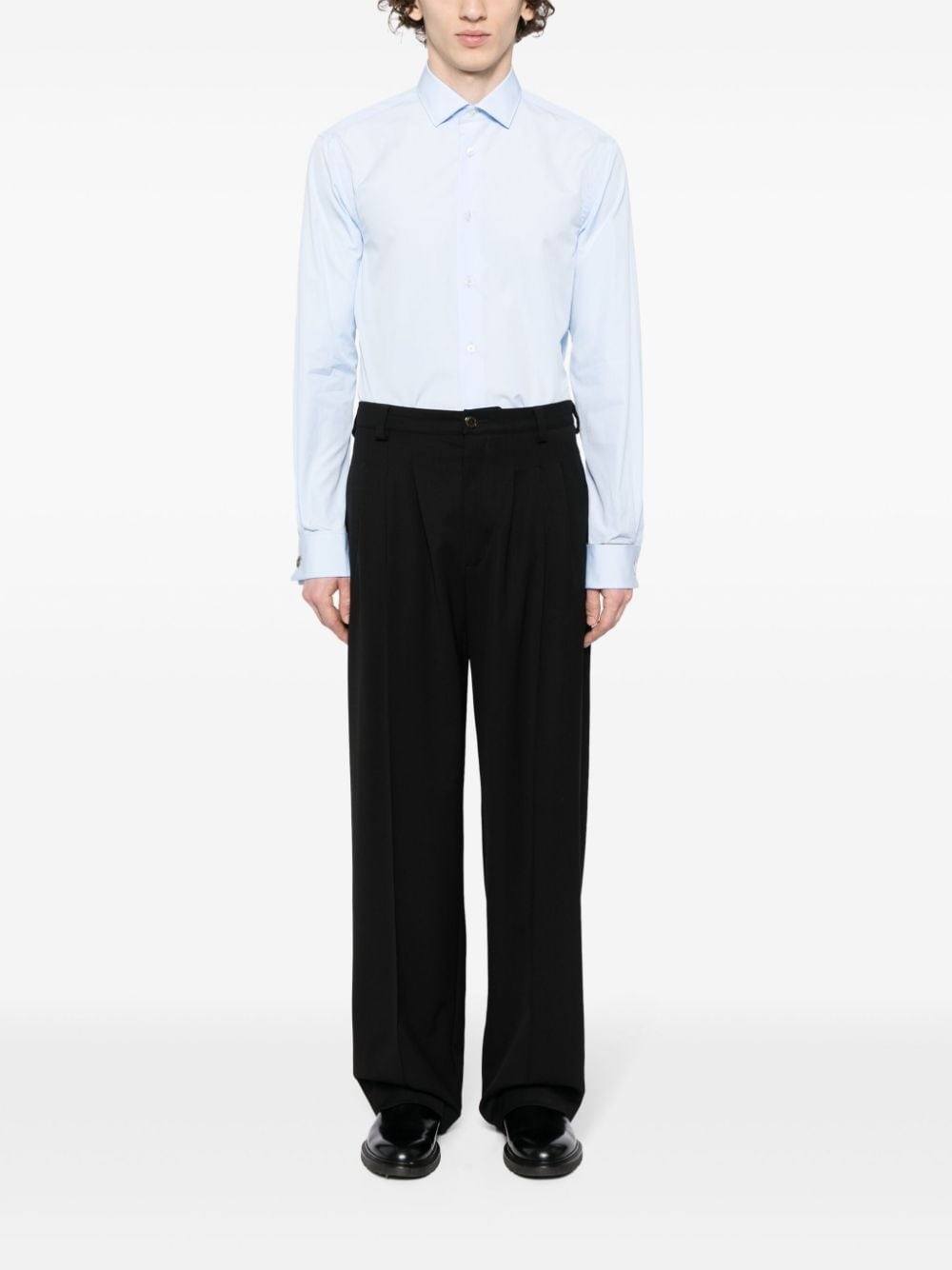 cotton poplin buttoned shirt - 2