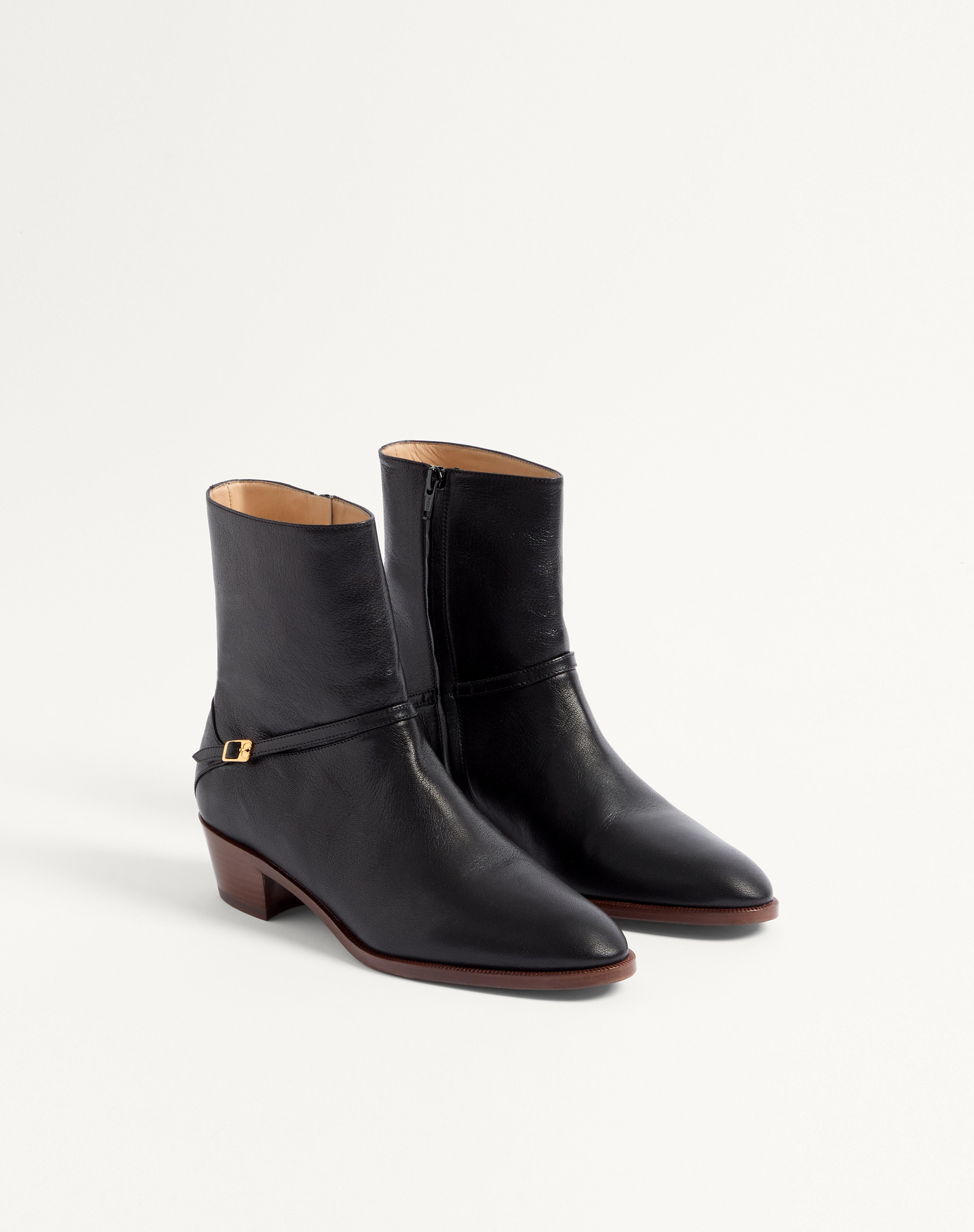 PAT ANKLE BOOT IN KIDSKIN - 3