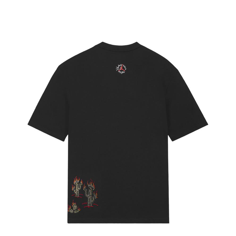 Air Jordan x Travis Scott Flight Graphic T-shirt Asia Sizing 'Black' DO4102-010 - 2