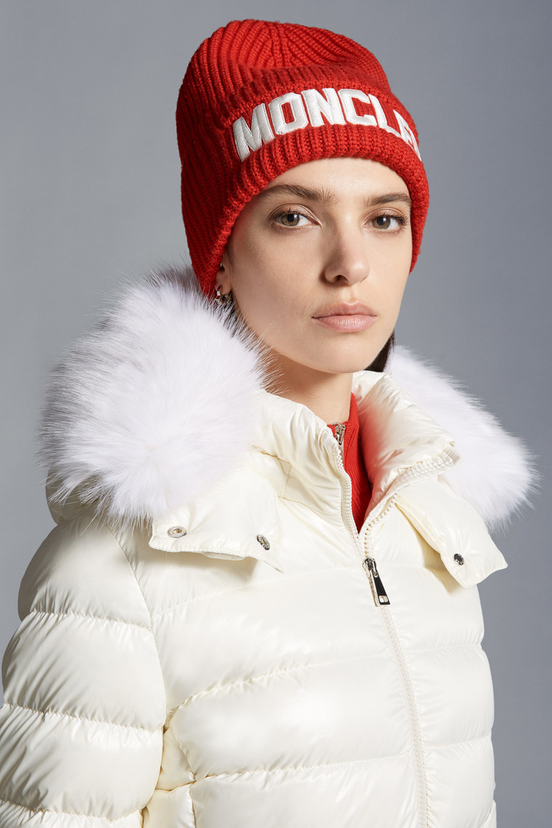 Moncler Embroidered Logo Wool Beanie outlook