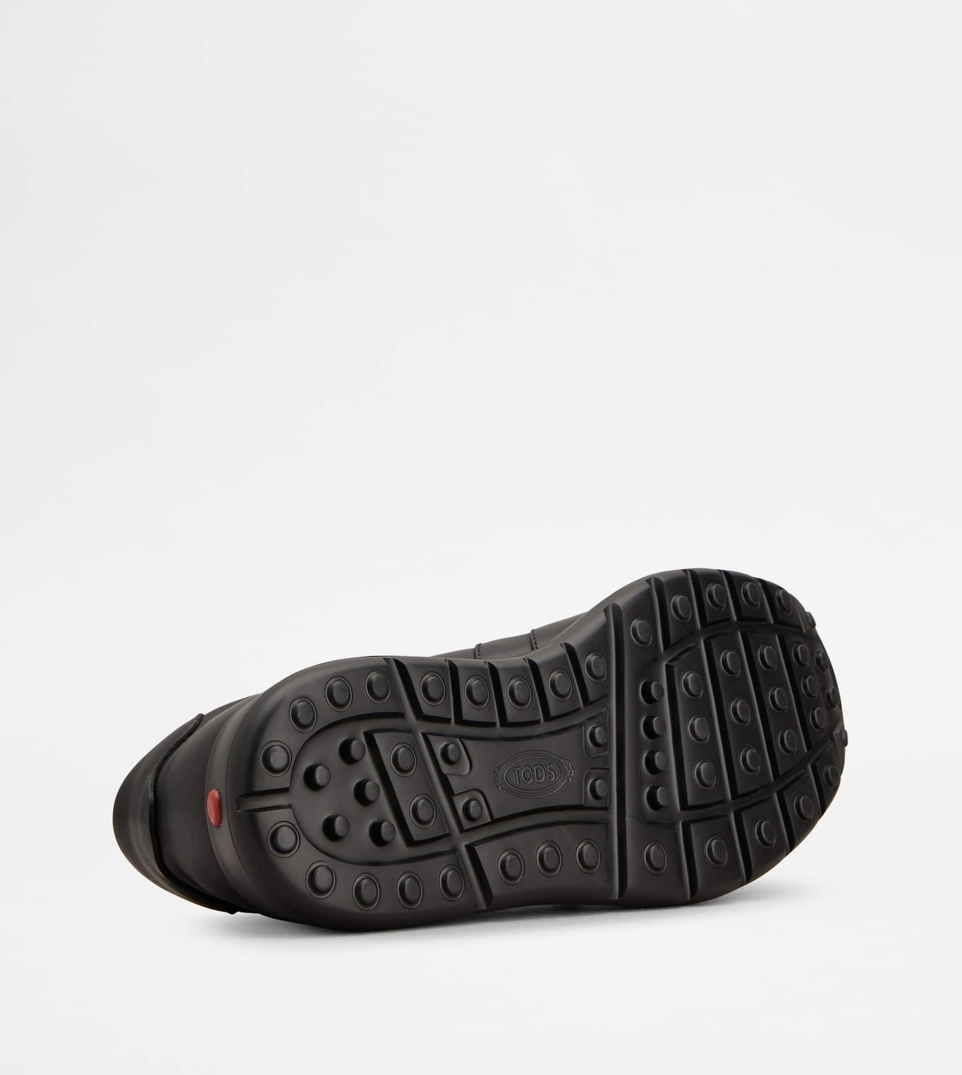 RED DOT SNEAKERS IN LEATHER - BLACK - 4