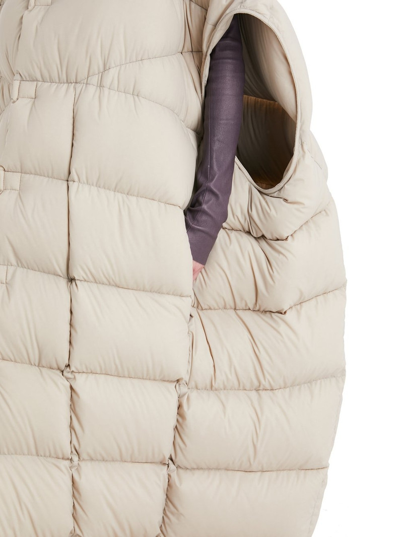 Beige Leightweight Nylon Geth Blanket Jacket 6