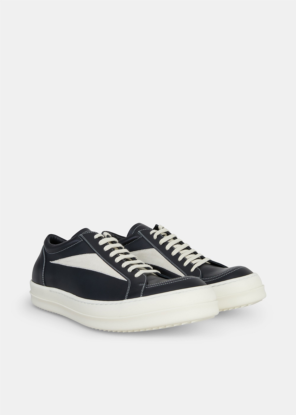 Black/White Vintage Sneakers - 2