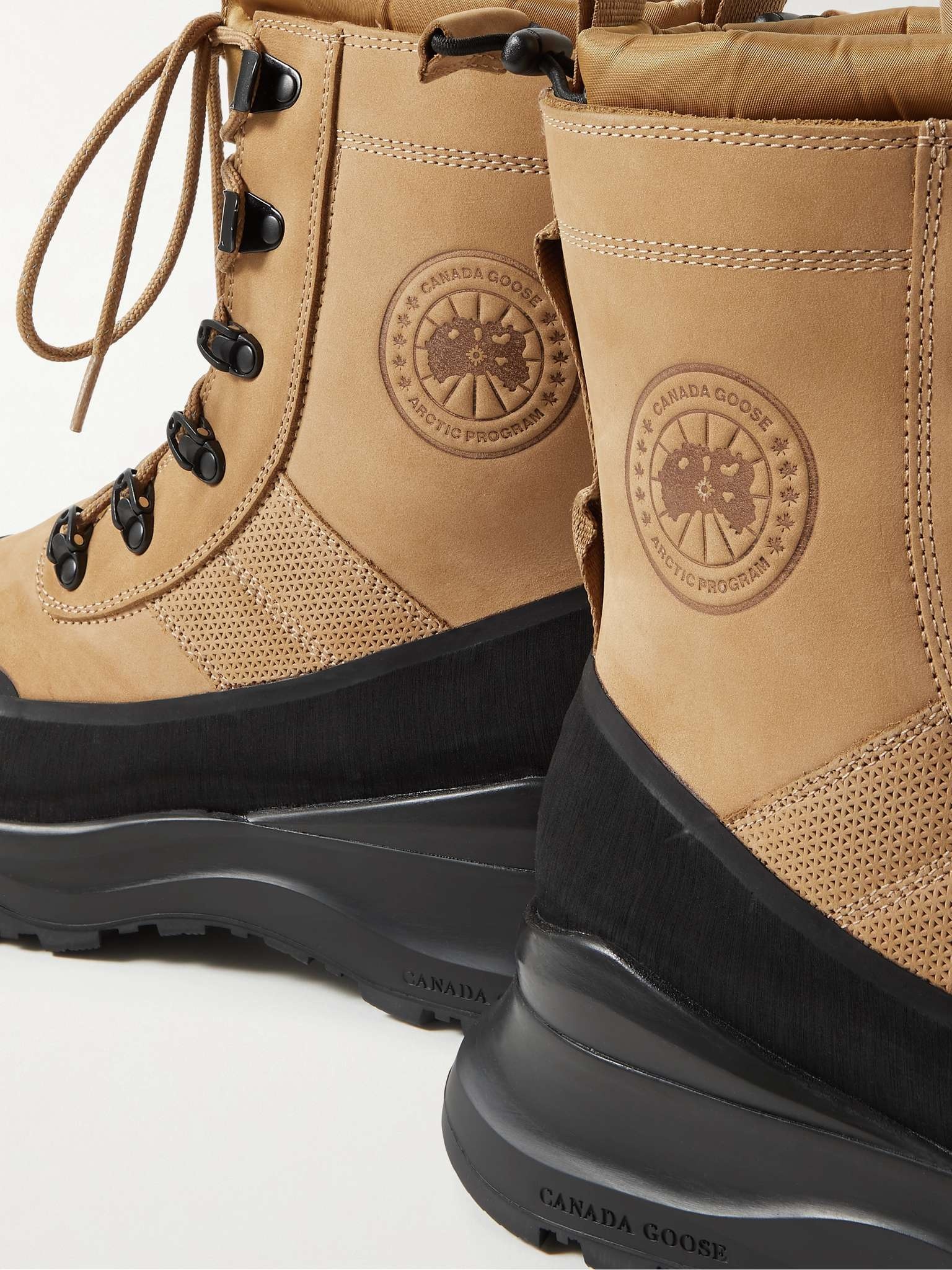 Armstrong Rubber-Trimmed Nubuck Boots - 6