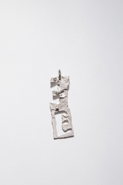 Acne Studios E pendant - Silver outlook