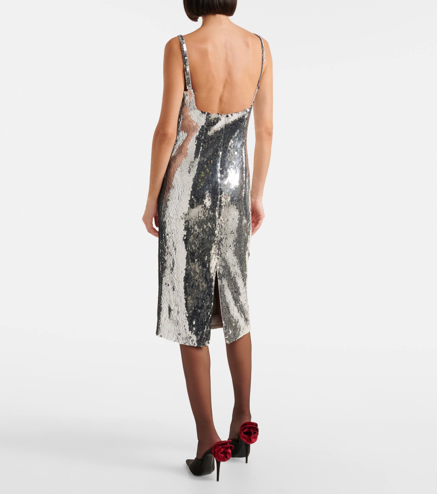 Sequined midi dress - 3