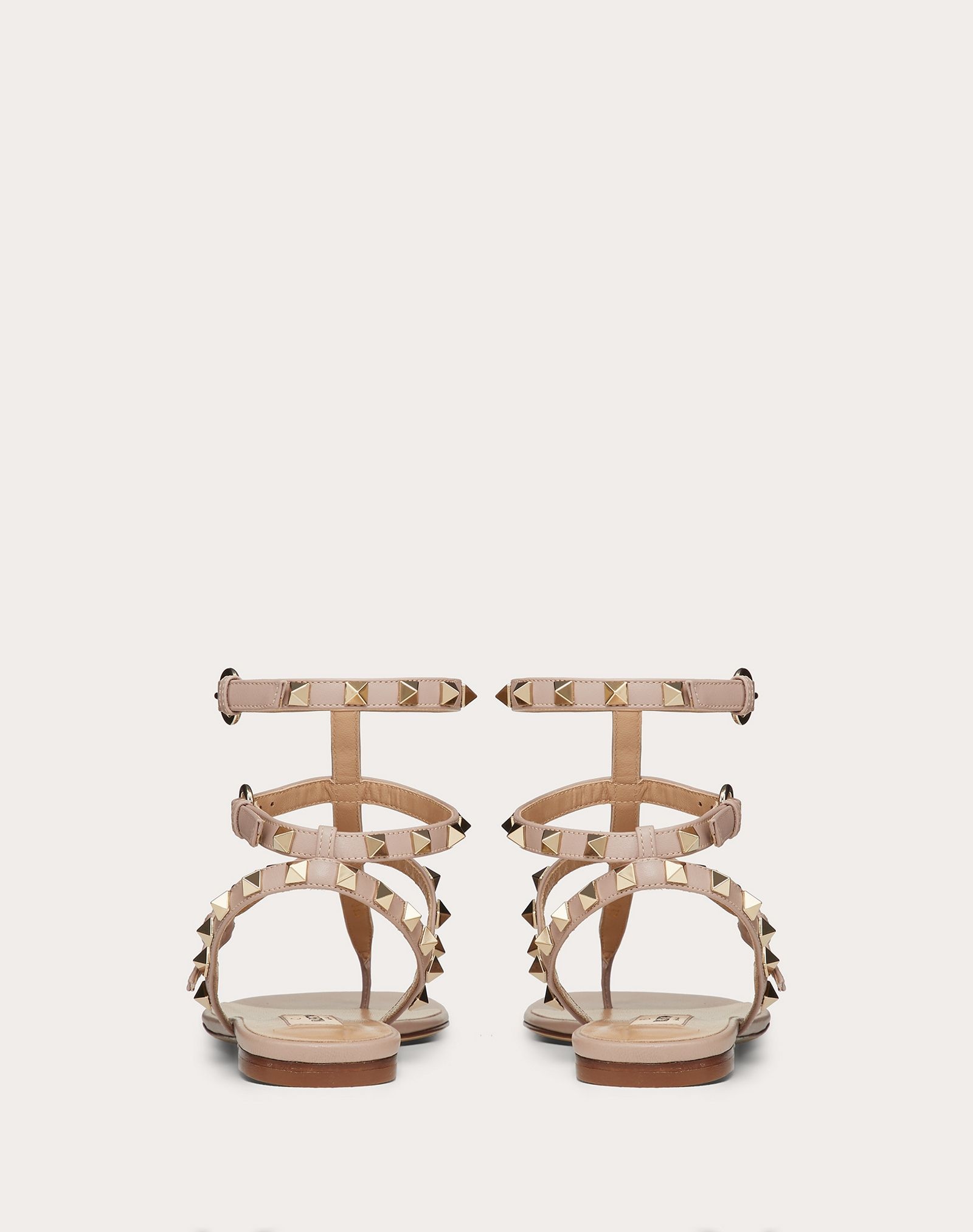 Rockstud Flip Flop Sandal in Calfskin Leather - 3