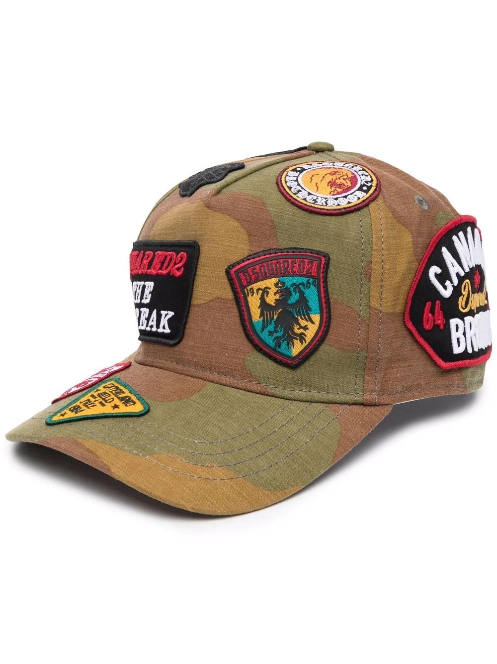 multi-patch baseball cap - 1