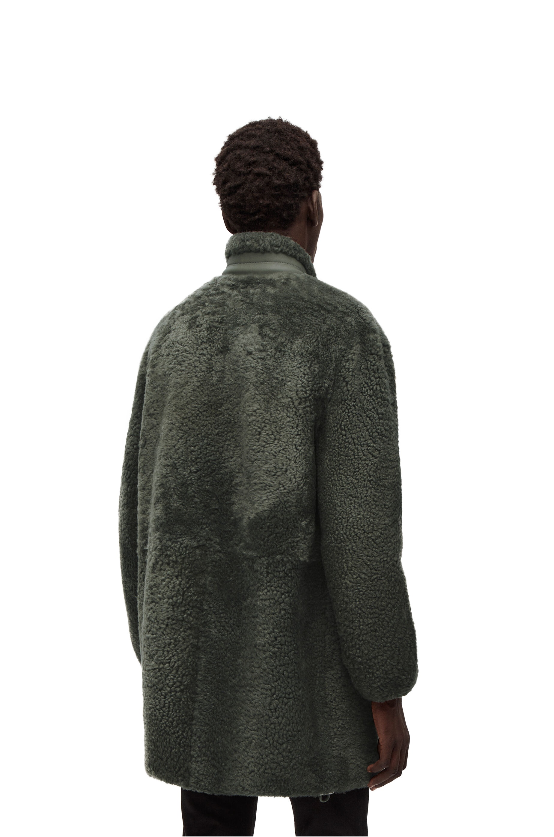 Long jacket in shearling - 4