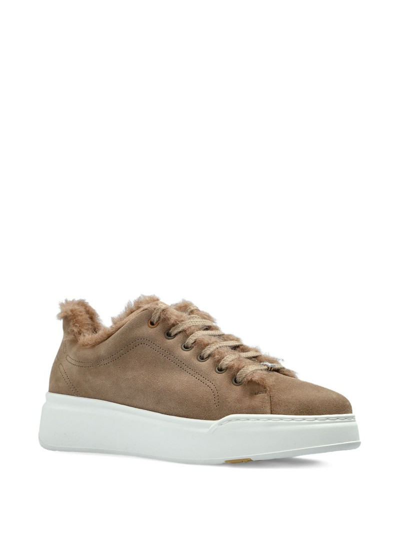 Max Mara fur trim trainers outlook