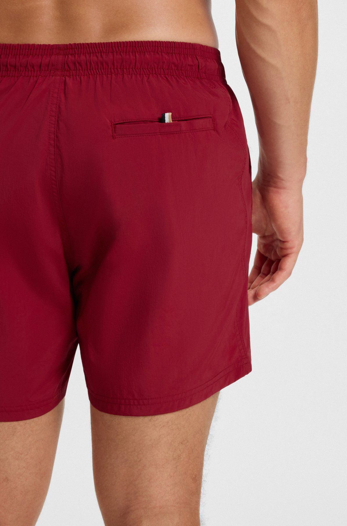 SWIM SHORTS WITH VERTICAL LOGO PRINT - 3