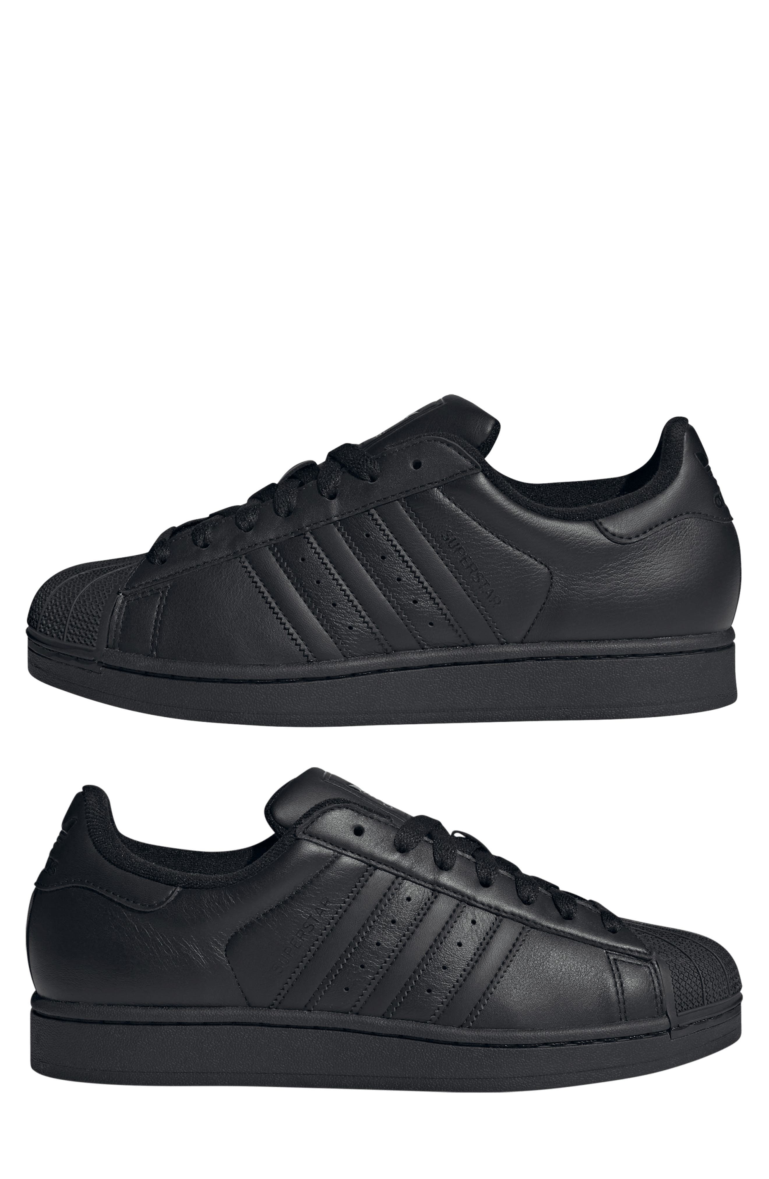 adidas Superstar Sneaker in Black/black/black at Nordstrom - 8