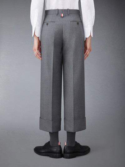 Thom Browne cuffed-hem cropped trousers outlook