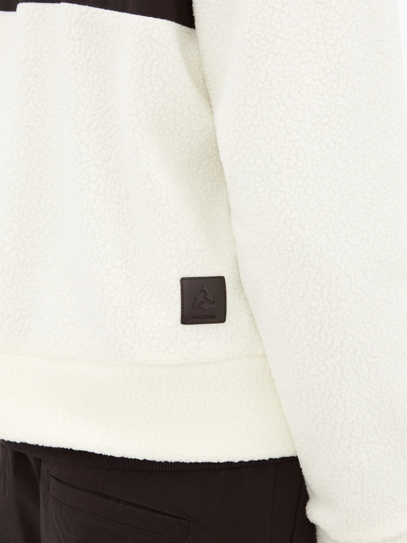 Hooded logo-print fleece ski jacket - 3