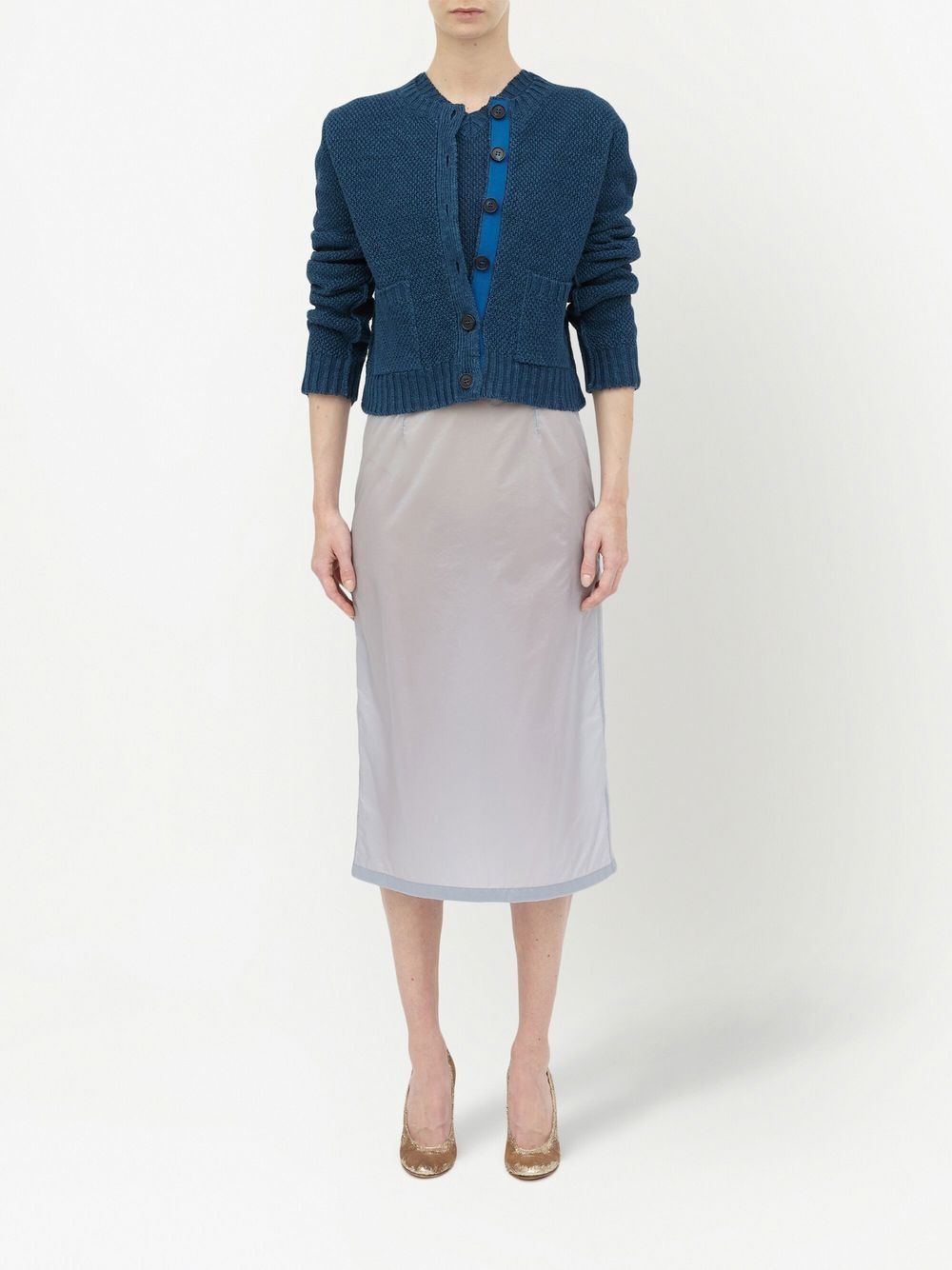 knitted long-sleeve cardigan - 6