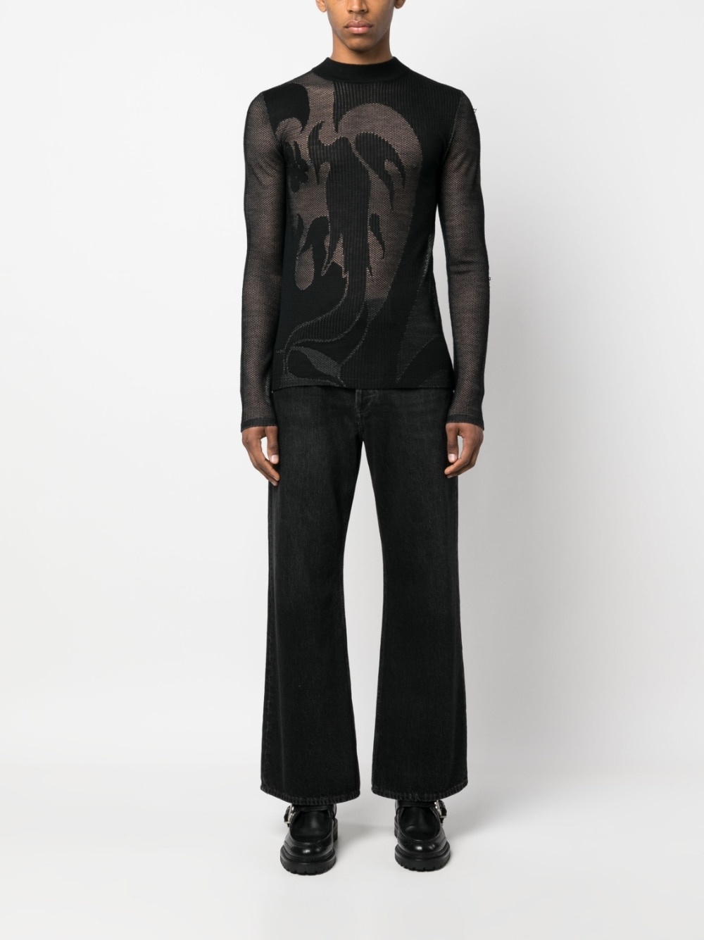 Phoenix sheer jacquard-knit jumper - 2