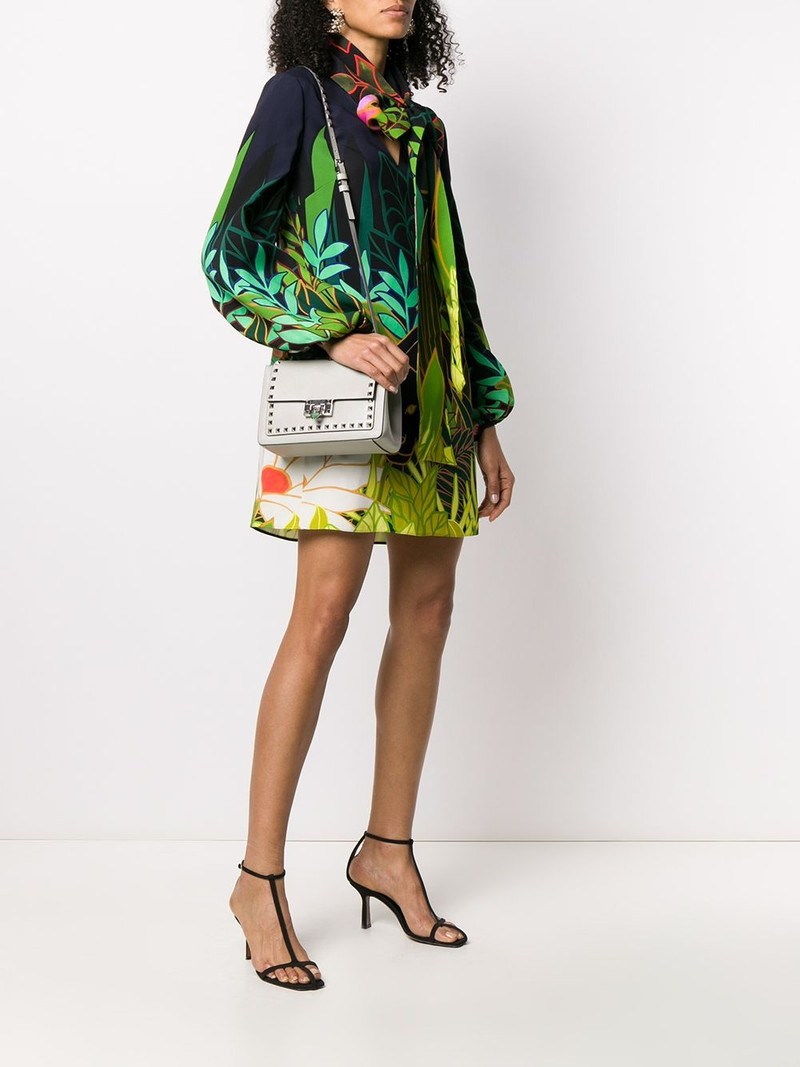 Valentino Panther in the Jungle bow collar dress outlook