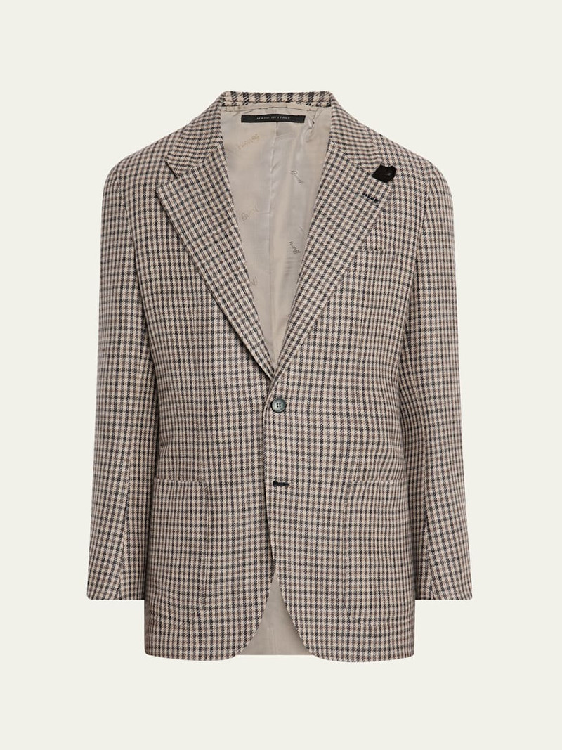 Men's Brera Cashmere District Check Sport Coat 1